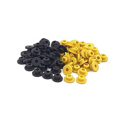 Armature Bar Top Hat Grommets Stepped  per 100