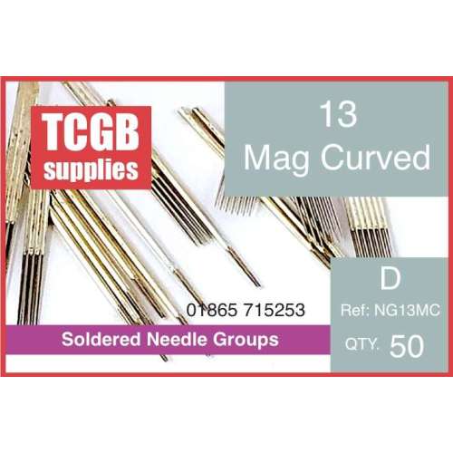 Pre Soldered Needle Groups 13 Mag Curved Per 50