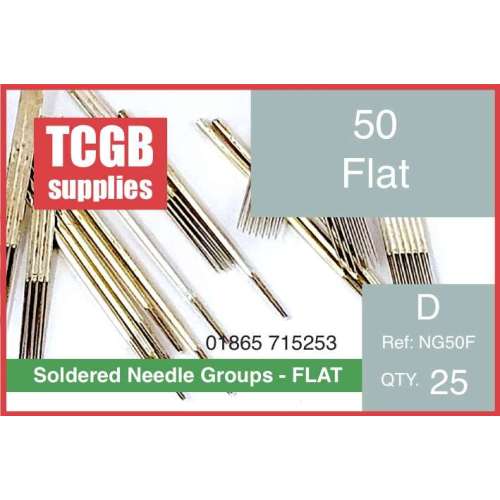 Pre Soldered Needle Groups 50 Flat   Per 25