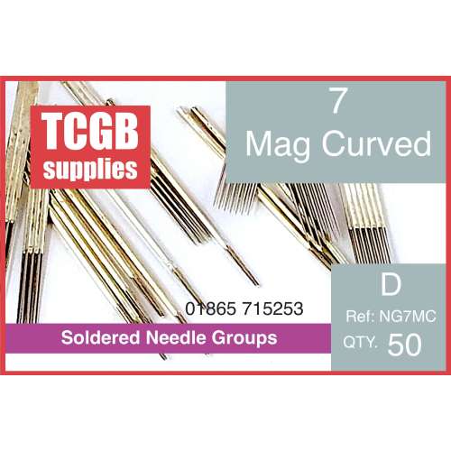 Pre Soldered Needle Groups 7 Mag Curved
