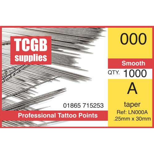 Loose Needles 000 A Taper Per 1000