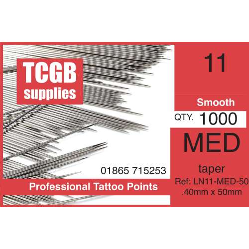 Loose Needles 11 Medium Taper x 50mm Per 1000