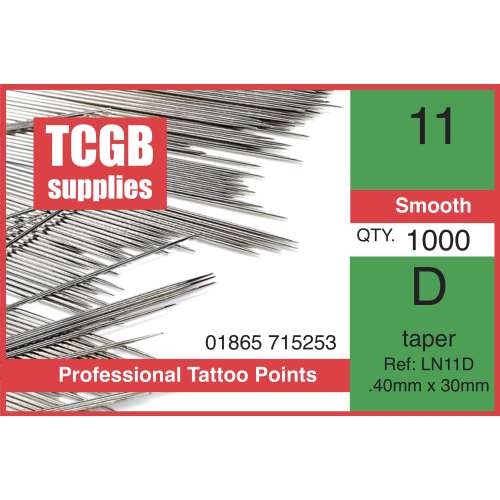 Loose Needles 11 D Taper Per 1000