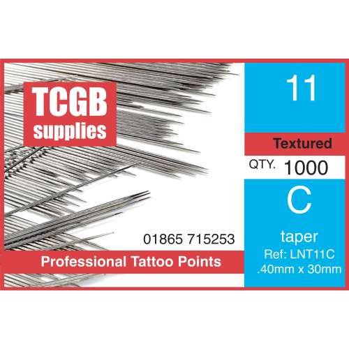 Loose Needles 11 C Taper Textured  Per 1000