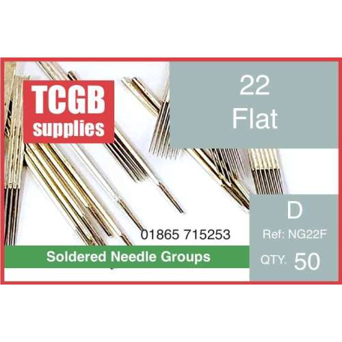 Pre Soldered Needle Groups 22 Flat   Per 50