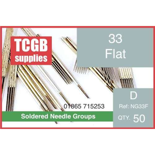 Pre Soldered Needle Groups 33 Flat   Per 50