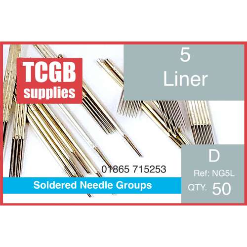 Pre Soldered Needle Groups 5 Liner Per 50