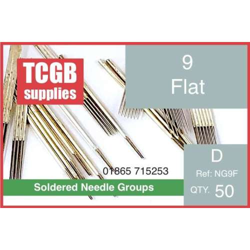 Pre Soldered Needle Groups 9 Flat   Per 50