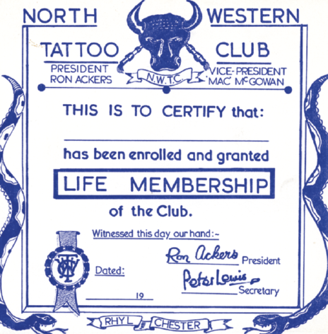 North Western Tattoo Club 1963