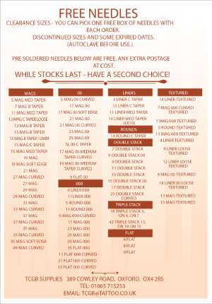 free tattoo needles