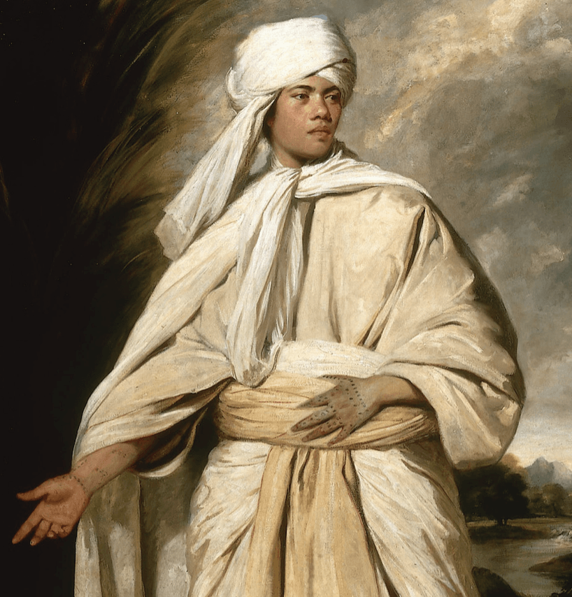 The tattooed Omai comes to England