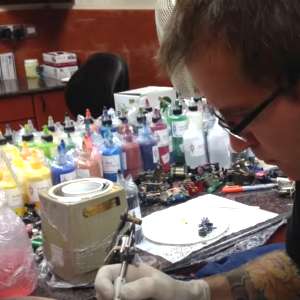 Richard Pinch with Paul Sayce - London Tattoo Convention 2018