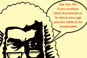 Are you over 18 poster?